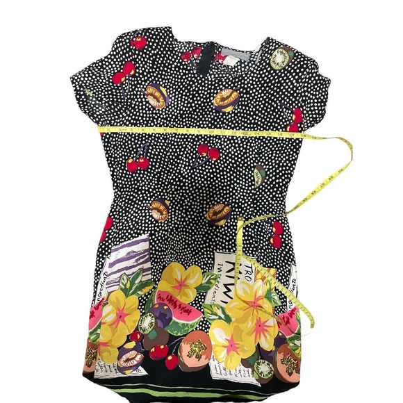Vintage Carol Anderson California Kiwi Fruit Theme Shift Dress Womans‎ Size 10 - Picture 4 of 10